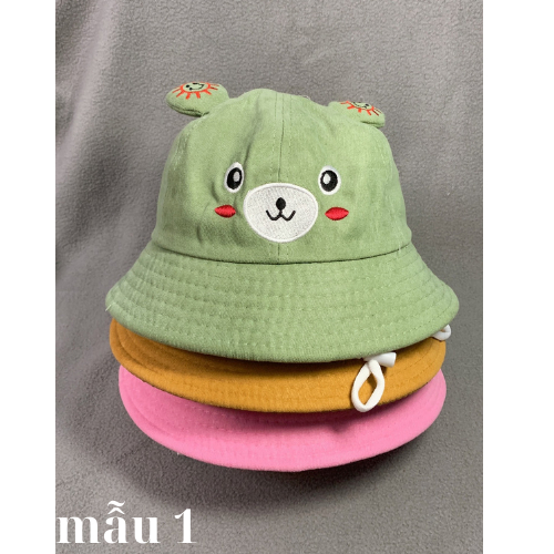 Mũ tai bèo trẻ em-Nón bo trẻ em từ 3 đến 6 tuổi.