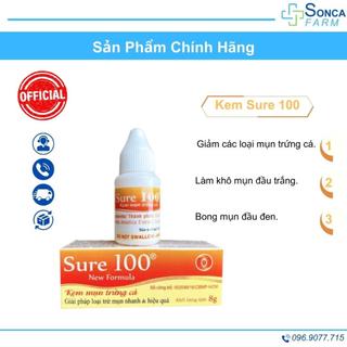 Kem Mụn Trứng Cá Sure 100 - Kem Giảm Mụn, Giảm Thâm, Sẹo 8G