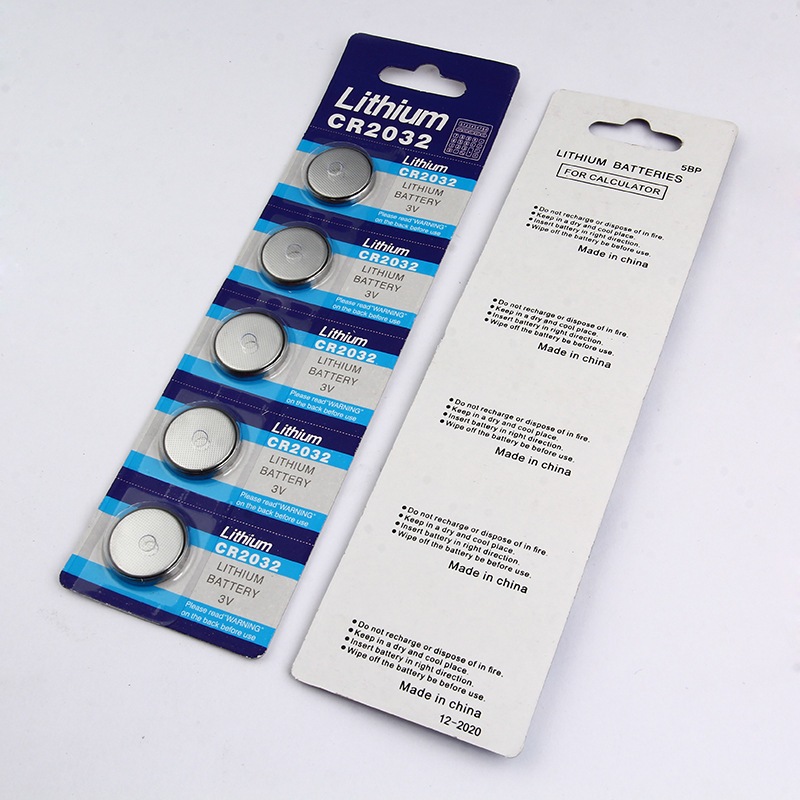 1 vỉ 5 viên pin cúc Lithium 3V CR2032 CR2025 CR2016 pin nút cho điều khiển, chìa khóa ô tô, xe máy, cửa cuốn