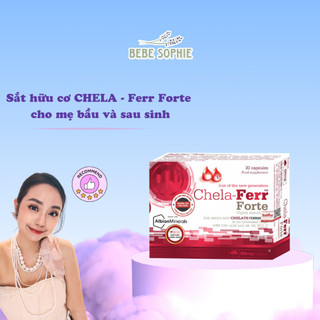Combo giá sỉ - sắt hữu cơ chela ferr® forte cho mẹ bầu - sau sinh - 5 hộp
