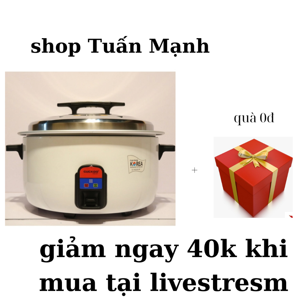 Nồi cơm điện công nghiệp dung tích lớn 13L-23L GUGKDD bền đẹp, nấu cơm ngon, giữ nhiệt tốt - BH 12tháng