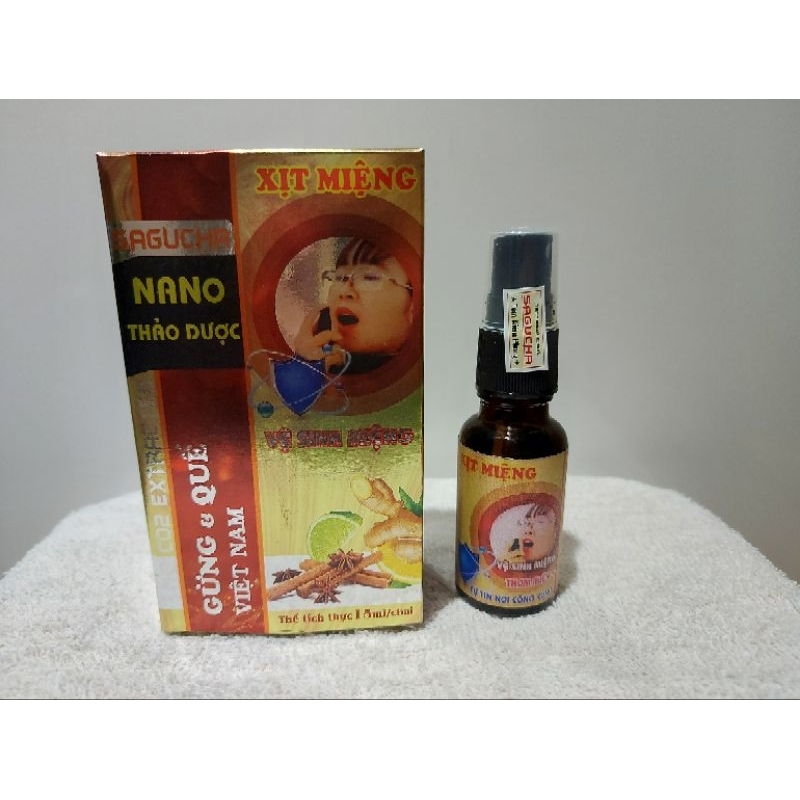 XỊT MIỆNG NANO THẢO DƯỢC SAGUCHA 15ML