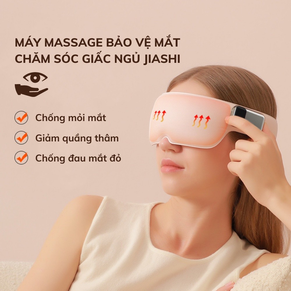 Máy massage mắt DELA mát xa xoa dịu chống mỏi mắt giảm quầng thâm khi tiếp