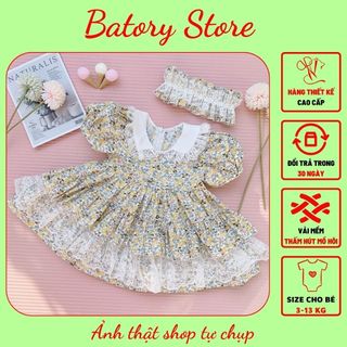 Váy đầm Lolita cho bé gái TẶNG KÈM TURBAN thiết kế theo phong cách tối giản nhưng vẫn giữ được nét sang trọng cổ điển