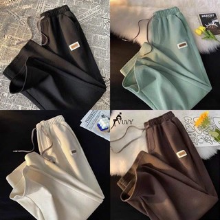 Quần Ống Rộng Tổ Ong Unisex Hot 2023 Phối Chữ Kèm Dây Rút mẫu mới M900