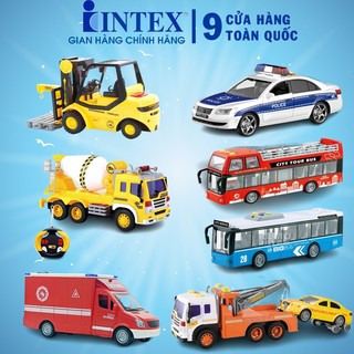 Mô hình xe bus/ cảnh sát/ cứu hộ/ cứu thương  cỡ lớn có đèn và nhạc cho bé BBT Global