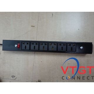 Thanh nguồn pdu 6 ổ cắm 3 chân, thanh nguồn 6 ổ đa năng