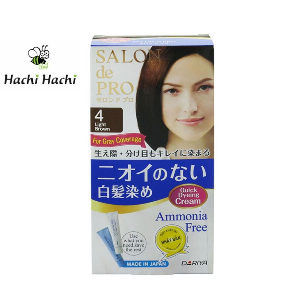 Kem nhuộm tóc bạc không mùi Salon De Pro 4  - Hachi Hachi Japan Shop