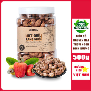 Hạt điều rang muối dan86 hũ 500g - salted roasted cashew nuts