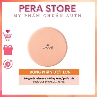 Bông phấn ướt tròn lớn vacosi large disc sponge - bp05