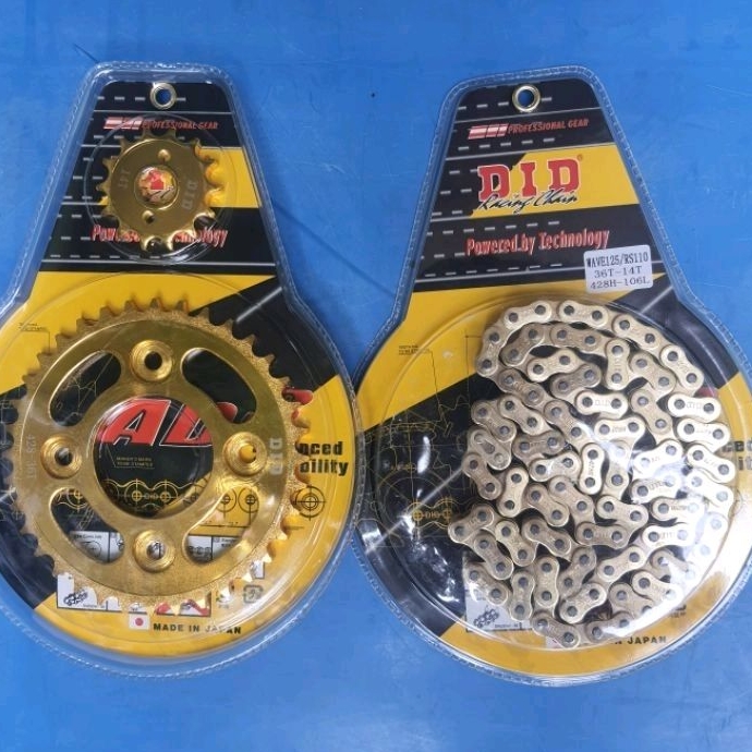 Nhông Sên Dĩa DID Cho Dòng xe Fu125/wrs Hàng Chất Lương Cao