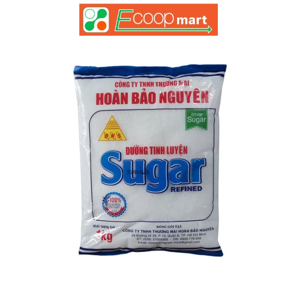 Đường tinh luyện Hoàn Bảo Nguyên bịch 500g - 1kg