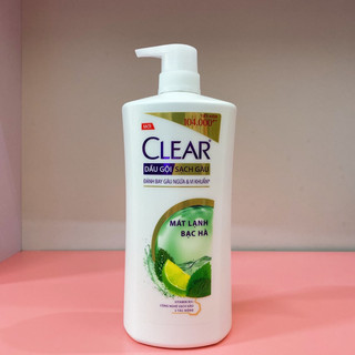 Dầu Gội Clear Sạch Gàu 650g Mát Lạnh Bạc Hà 3x Sức Mạnh Đánh Bay Gàu, Ngứa, Vi Khuẩn