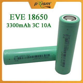  PIN chính hãng EVE 18650 33V 3300mah dòng xả liên tục 10A đầu bằng mới 100% - Prism official 