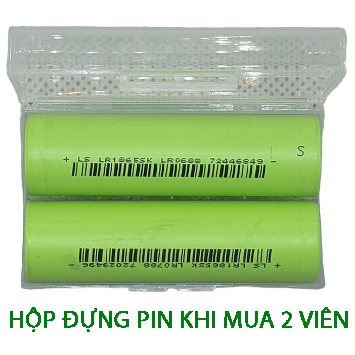 PIN chính hãng LISHEN LR1865SK 2600mah dòng xả liên tục 5A đầu bằng mới 100% - Prism official