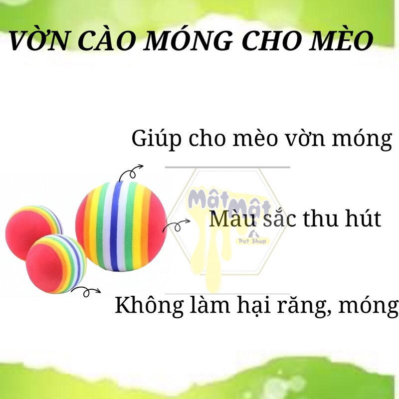 Đồ chơi cho mèo bóng vờn cào móng