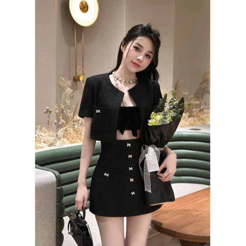 SET ÁO DẠ 3 MÓN + CHÂN VÁY