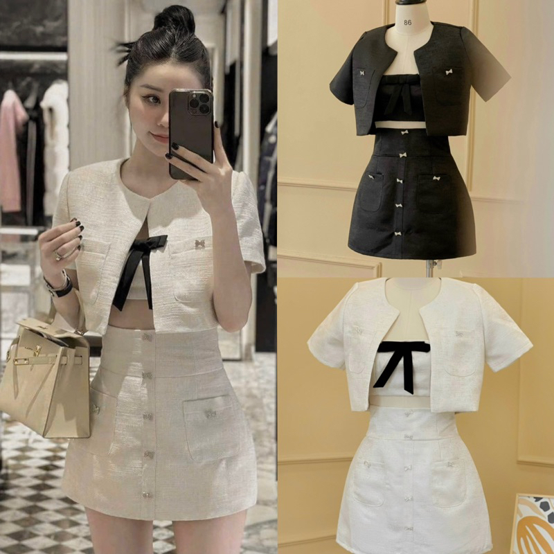 SET ÁO DẠ 3 MÓN + CHÂN VÁY