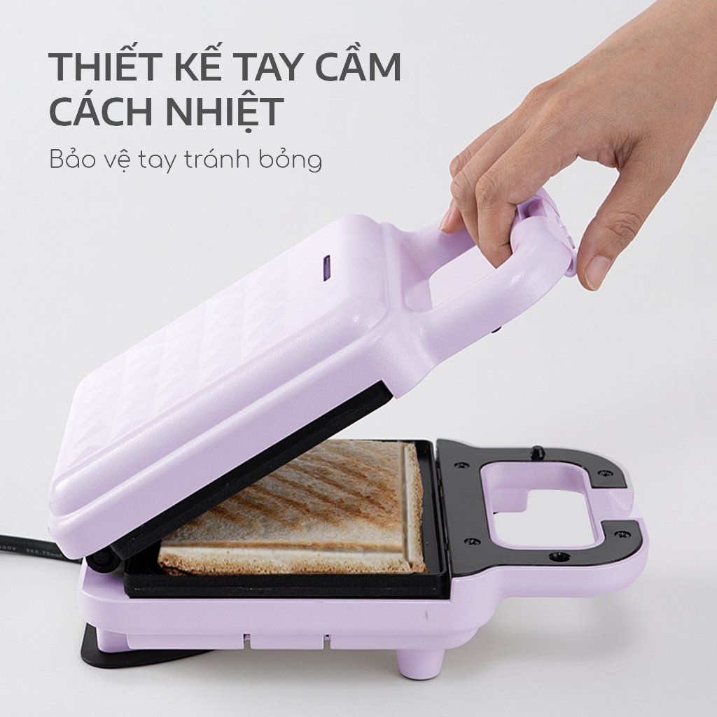 Máy nướng bánh mì sandwich SEKA SK550 và SK560 chống dính tốt, nướng nhanh, chín đều Bảo hành 12 tháng