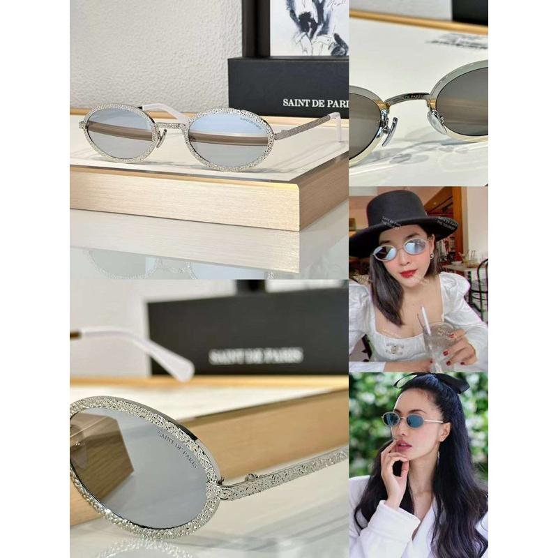 Kính SAINT DE PARIS GỌNG kim loai bạc 18k