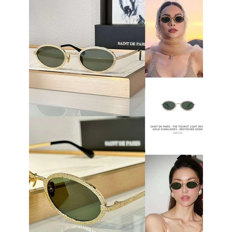 Kính SAINT DE PARIS GỌNG kim loai bạc 18k