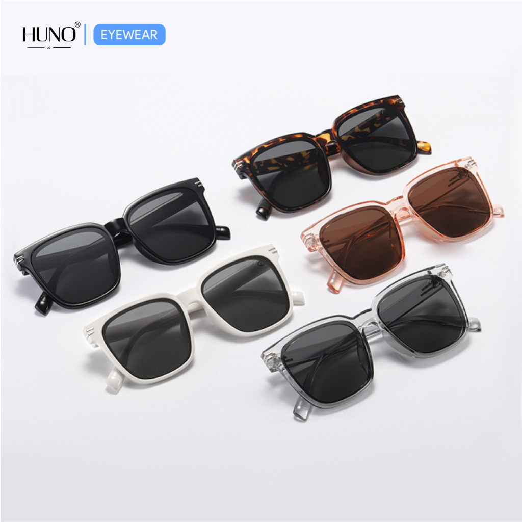 Kính mát TR90 chống tia UV cho nam nữ phong cách hàn quốc HUNO - KR108