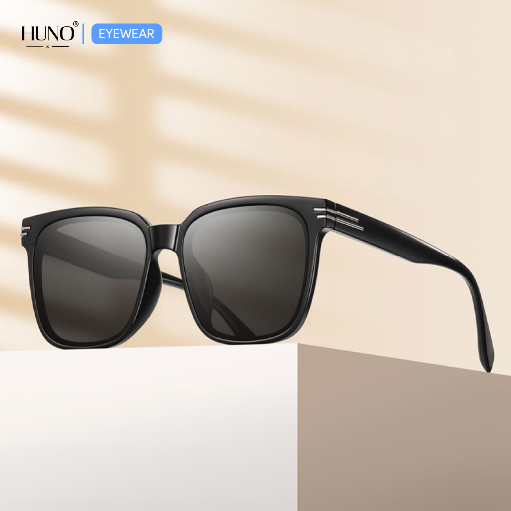 Kính mát TR90 chống tia UV cho nam nữ phong cách hàn quốc HUNO - KR108