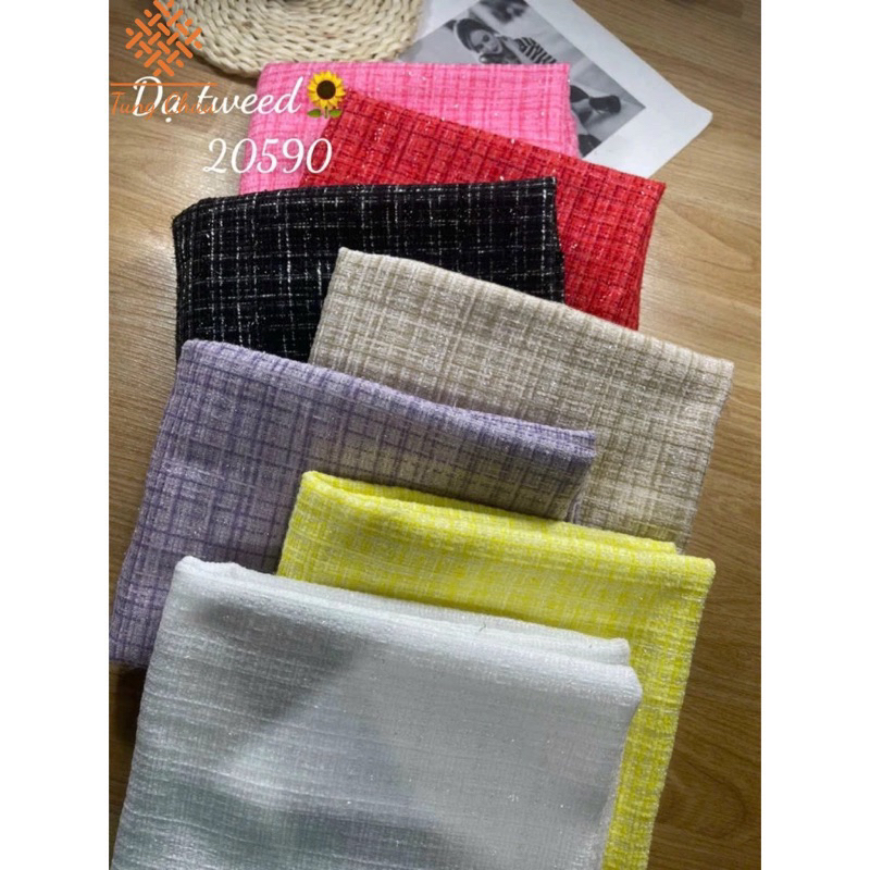 Vải dạ tuyết nhung kim tuyến 125