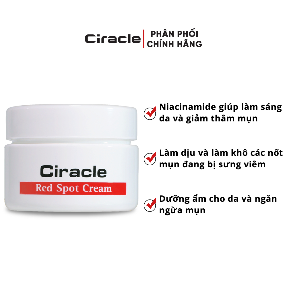 [HB Gift] [Hàng Tặng Không Bán] Kem Dưỡng Ngăn Ngừa Mụn Ciracle Red Sp