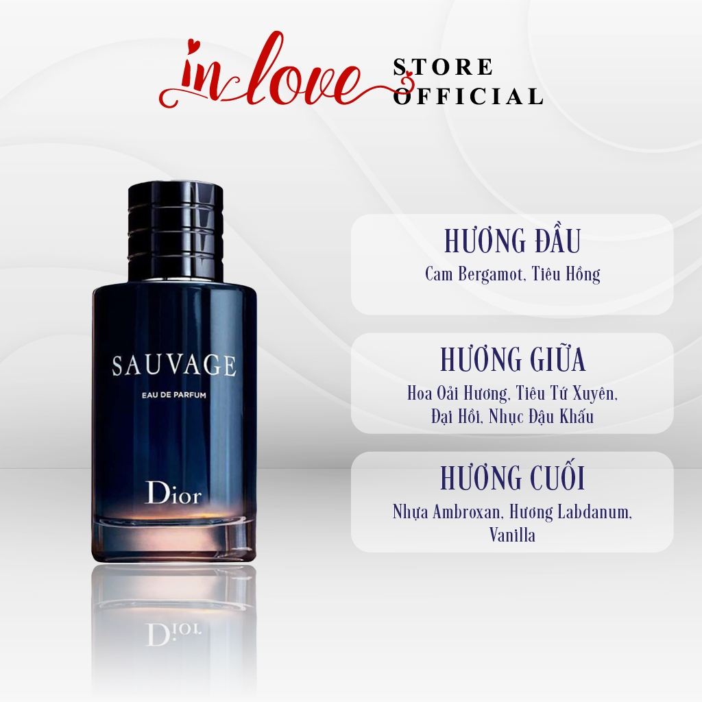 Nước hoa nam Dior Sauvage chính hãng thơm lâu chiết 10ml – Dầu thơm nam tính, sang trọng, siêu lôi cuốn