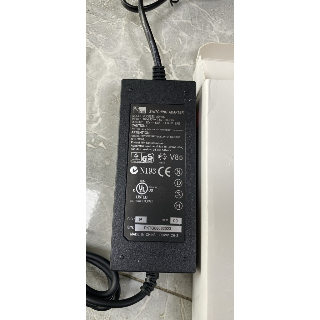 Nguồn Adapter 12V-6A công suất 60W chuyên dùng cho camera