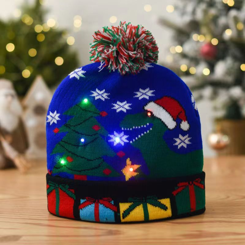 Mũ len Noel Đính bóng Nón len Giáng sinh hóa trang Mũ len Christmas Cho bé trẻ em Nam nữ Unisex Giữ ấm