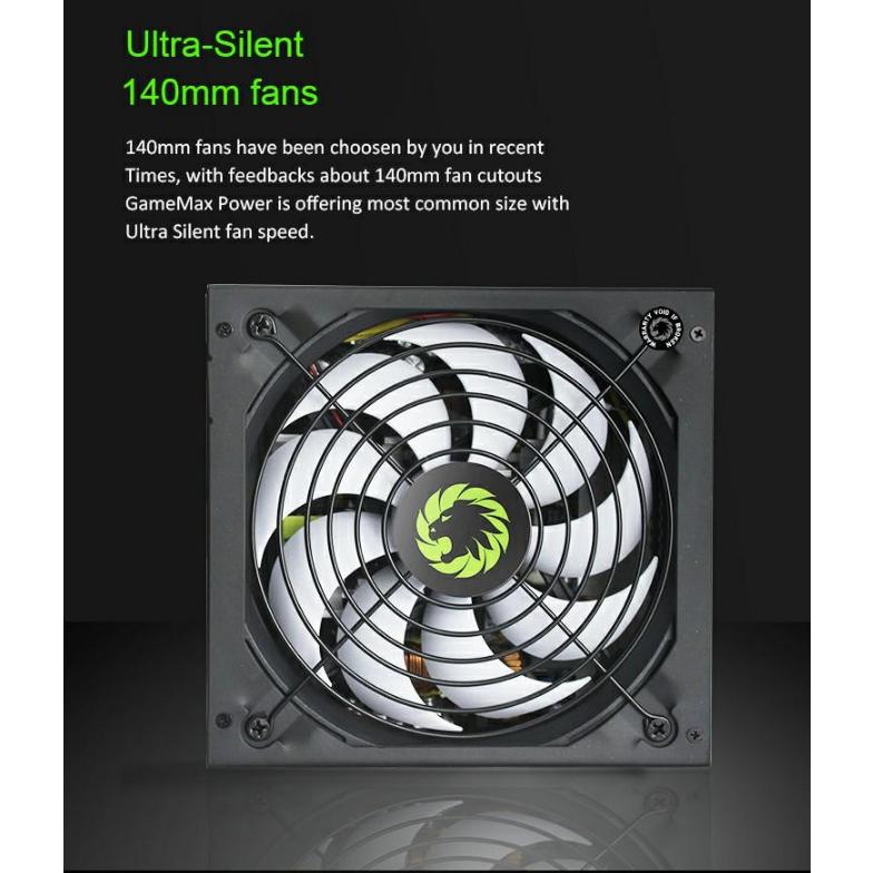 Nguồn máy tính 450w|500w|550w|600w|700w GAMEMAX chuyên game - bảo hành chính hãng 3 năm