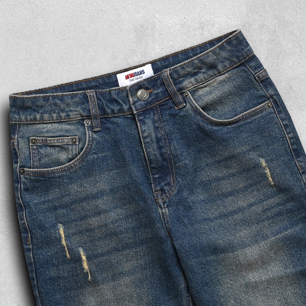 Quần Jeans F23 RIPPED NEW JEANS dày dặn form regular - THE GMEN ELEGANT EST 2017