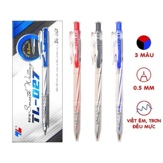 Hộp chính hãng 20 cây bút bi Thiên Long, Bút bi Thiên Long TL-027 đầu ngòi 0,5mm thanh mảnh