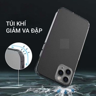 Ốp lưng vuông SD trong suốt Silicon Dẻo chống trượt, chống sốc 7/8/7plus/8plus/x/xs/11/12/13/14/15/pro/max
