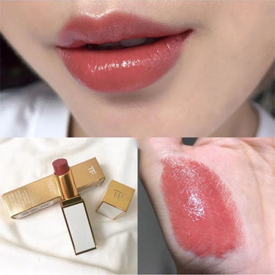 Son Tom Ford Lip Color Matte Vỏ Trắng, Son Tomford Màu 27 Shameless vỏ trắng dòng Limited hot nhất hiện nay.