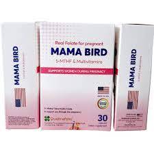 Viên uống Mama Bird 5MTHF nhập khẩu Mỹ giúp bổ trứng,tăng thụ thai,hỗ trợ vô sinh hiếm muộn