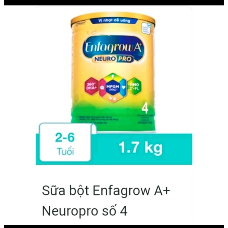 Sữa Enfa Grow A+ số 4 1.8 kg ( trẻ từ 2-6 tuổi )