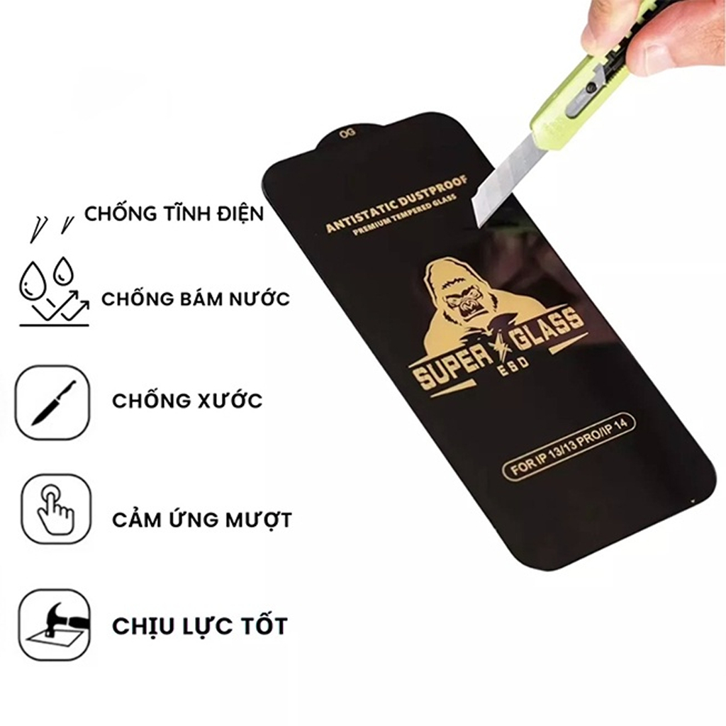 Kính cường lực Xiaomi KingKong Redmi Note 7 8 8S 9 9S 10 10S 10T 11 11S 11T 11E 12 12S Pro Plus Pro+ 4G 5G SE MAX