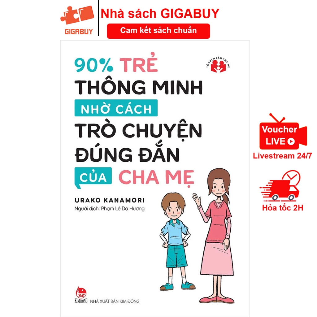 Sách 90% trẻ thông minh nhờ cách trò chuyện đúng đắn của cha mẹ