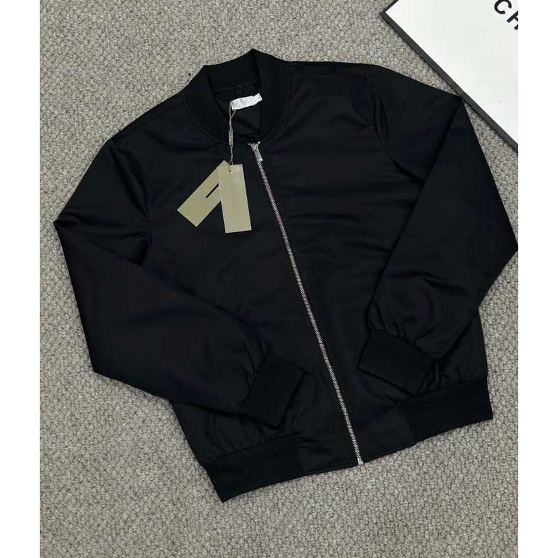 Áo bomber đen di.or , áo khoác nam nữ dày dặn , full tem mác bản cao cấp