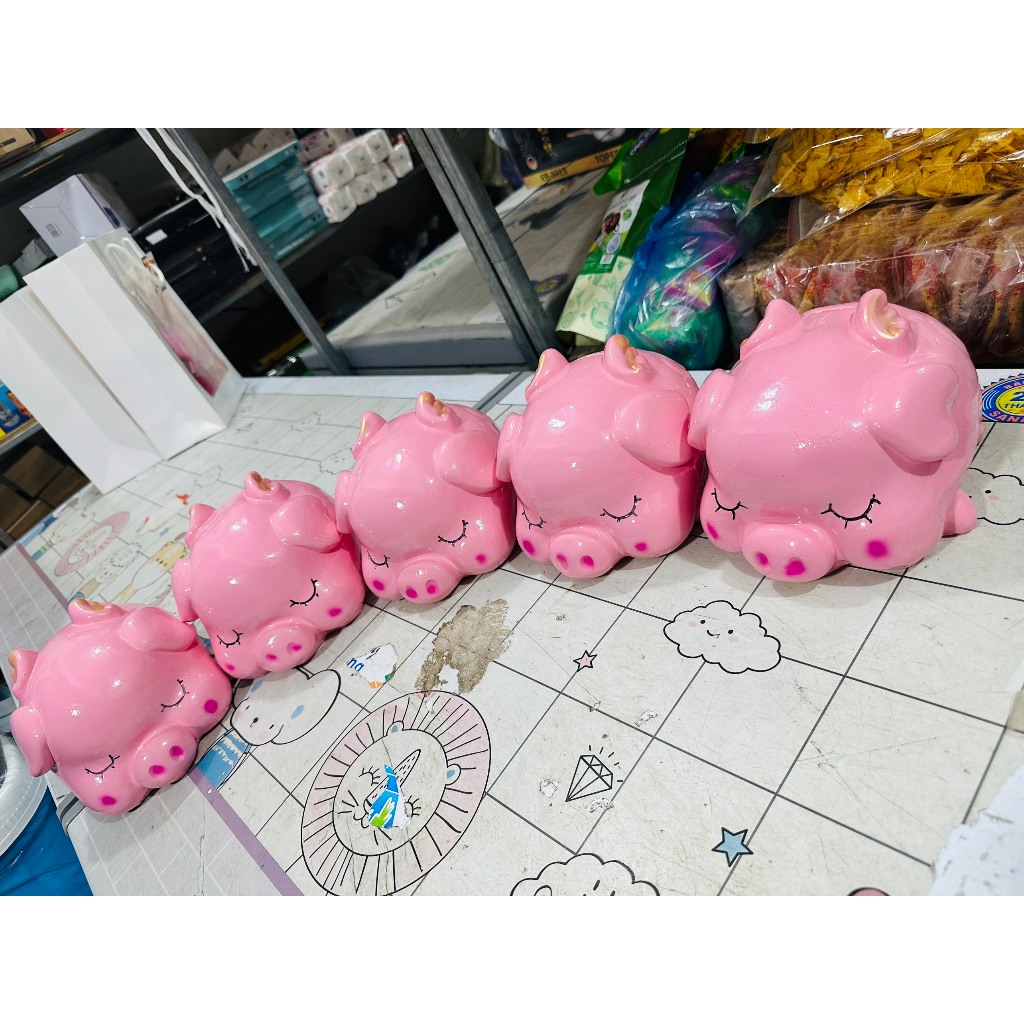 Lợn Đất Hồng Tiết Kiệm - Heo Đất Cánh Tiên Siêu Hot - Chú Heo Đất Đáng Yêu