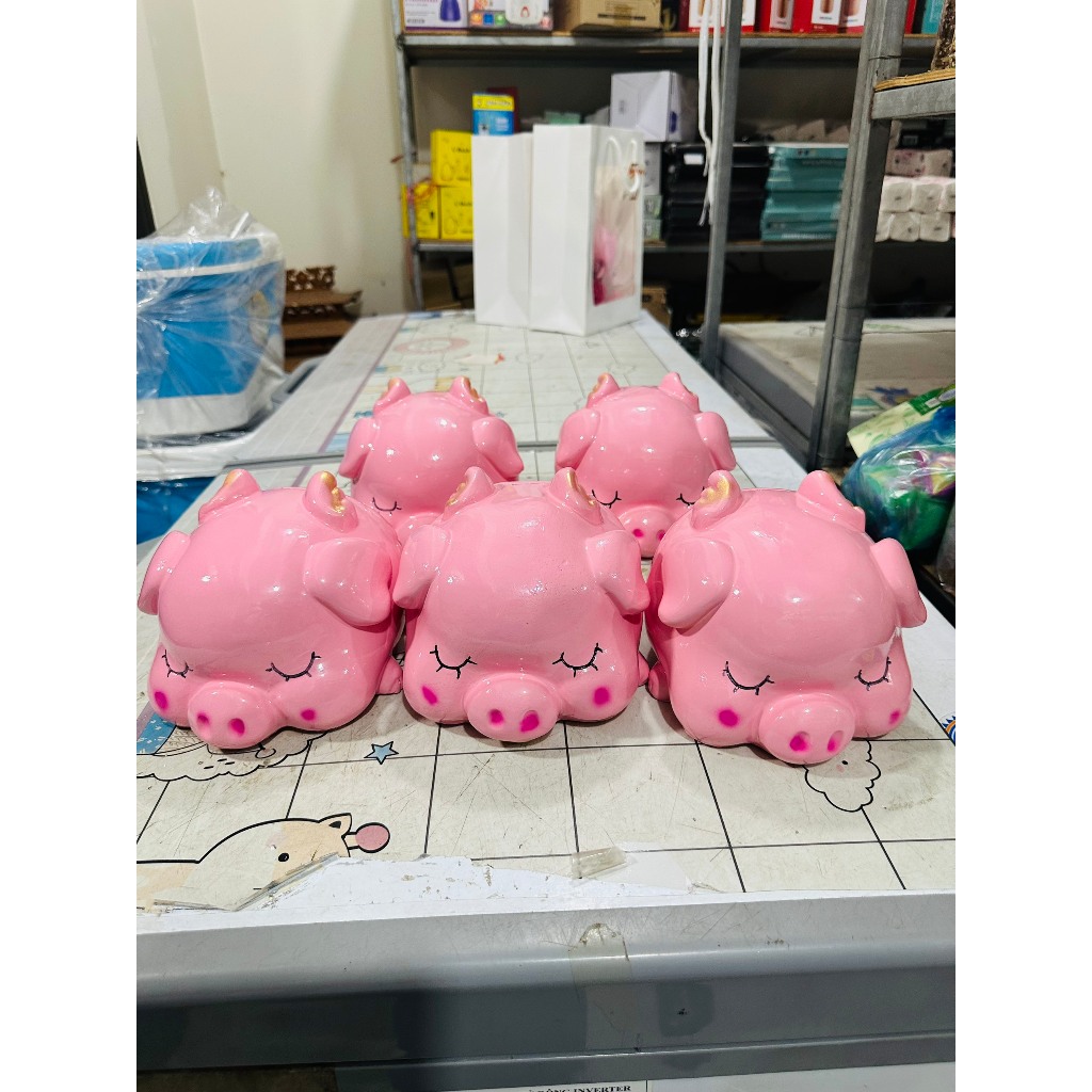 Lợn Đất Hồng Tiết Kiệm - Heo Đất Cánh Tiên Siêu Hot - Chú Heo Đất Đáng Yêu