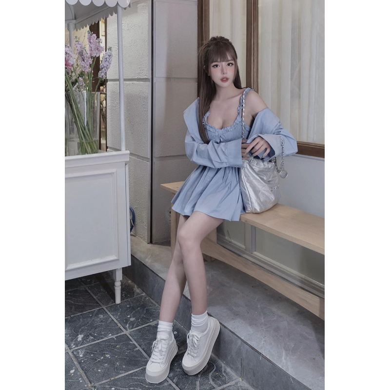 Set Váy Thô Kèm Khoác Chuẩn MPB