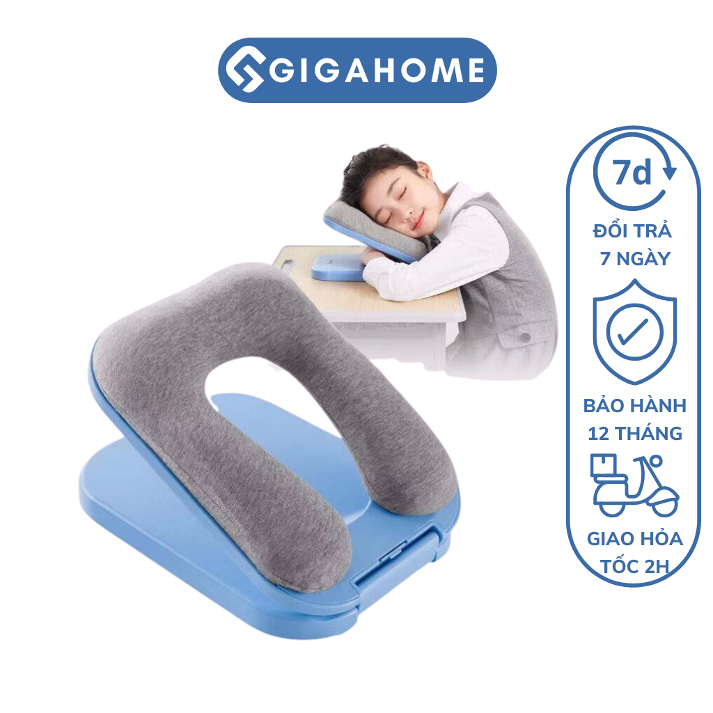 Gối Ngủ Trưa Văn Phòng, Học Sinh Chữ U Kê Cổ Chống Mỏi, Tê Tay Gấp Gọn GIGAHOME 12772