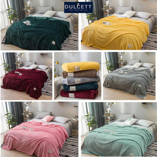 Chăn lông cừu kẻ tăm - chăn văn phòng - kích thước 2m2x2m hàng cao cấp, không xổ lông, không xù