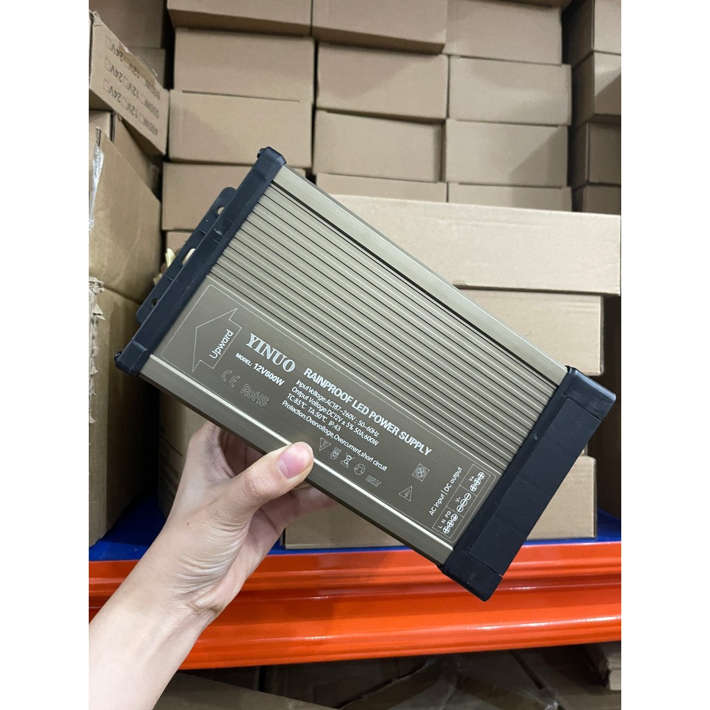 Nguồn công trình 12V CHÍNH HÃNG 40A 50A 70A 500W 600W 700W ngoài trời bảo hành 2 năm