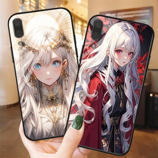 Ốp điện thoại mặt kính huawei y7 pro 2019 / y7 2019 in hình anime cô gái xinh