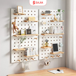 Bảng ghim gỗ MDF, ghim tài liệu SAJIA decor bảng Note treo tường dán tranh ảnh tặng kèm phụ kiện- GP295